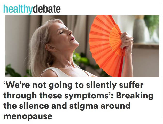 Screenshot of healthy debate cover image and article title