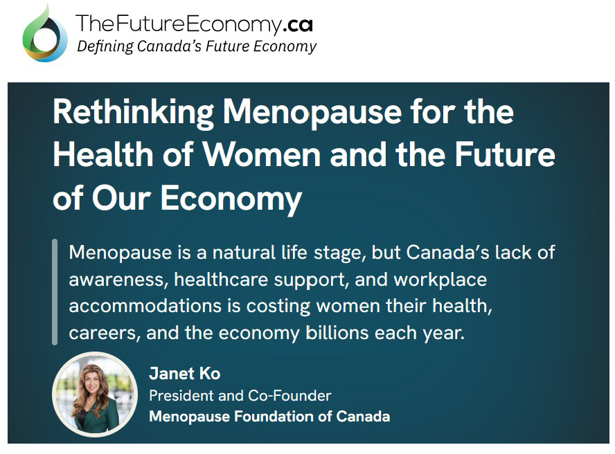 Screenshot of the article Rethinking Menopause for the Health of Women and the Future of Our Economy